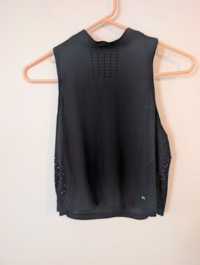 Koral Activewear Laser Cut Women's Athletic Tank Top Zip Closure